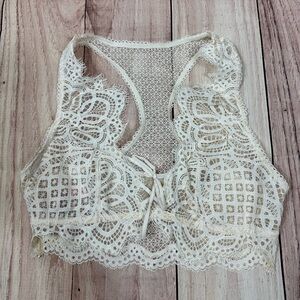 Victoria's Secret Cream Lace Bralette